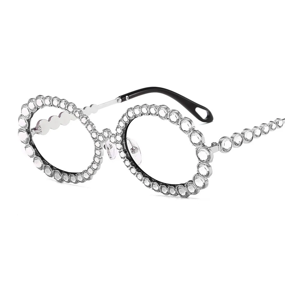 

Wholesale Pearl Vintage Custom Round Diamond Womens Sunglasses