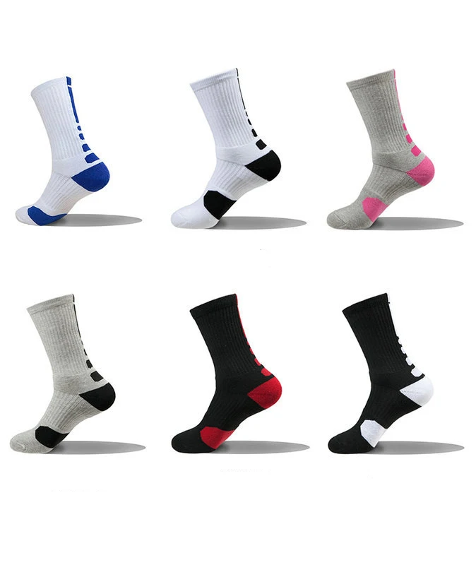 

OEM Service Mens Cotton Tube Crew Sports Basketball Socks custom logo