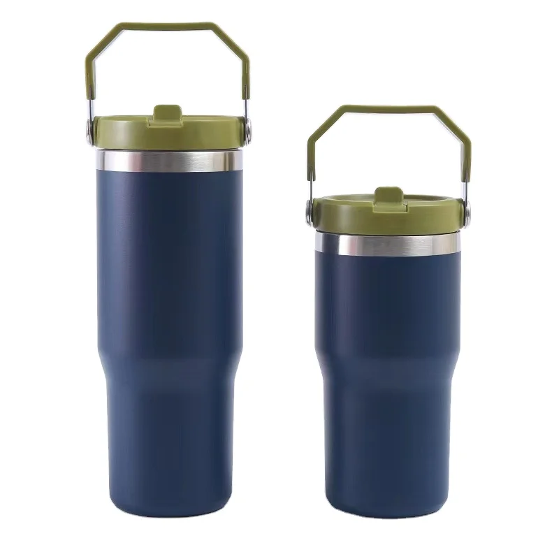 

30oz 20oz Termo Vasos Custom Adventure Cups Copo Travel Vacuum Insulated Thermos Camping Tumblers With Hangrip & Straw