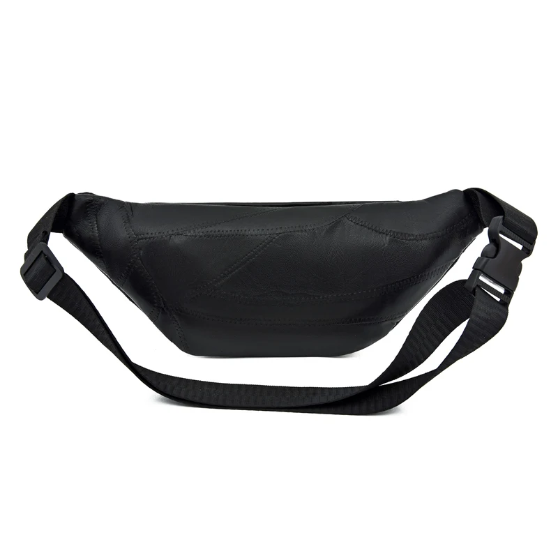 Factory wholesale price Big discount good quality Large capacity good quality soft Women running belt bag leather waist