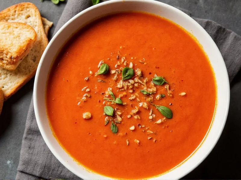 Simple Tomato Soup: 6-Ingredient Recipe Ready in 30 Minutes