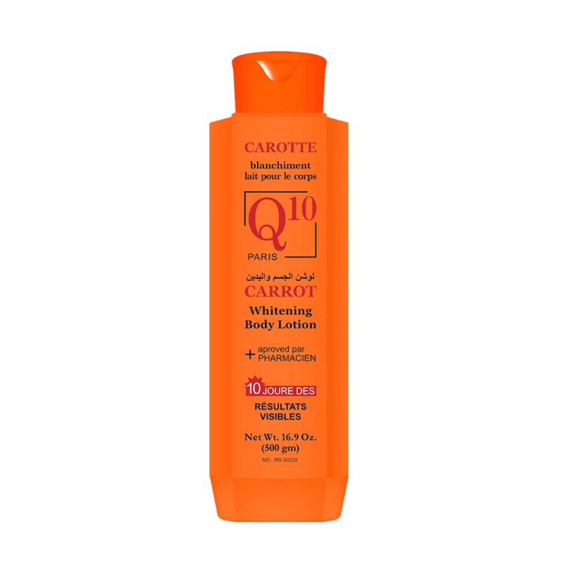 

Roushun Carrot Whitening body lotion Moisturizing Lightening Hydrating Smoothing skin 500ml, Yellow