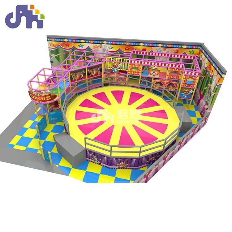 

Custom clown theme design soft indoor play area playground trampoline park equipment for kids