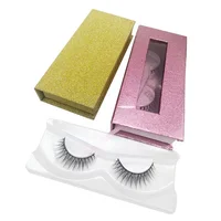 

Custom Packaging Box 3d 5 Pairs Faux Mink Hair Soft False Eyelashes 3d Silk Eyelashes