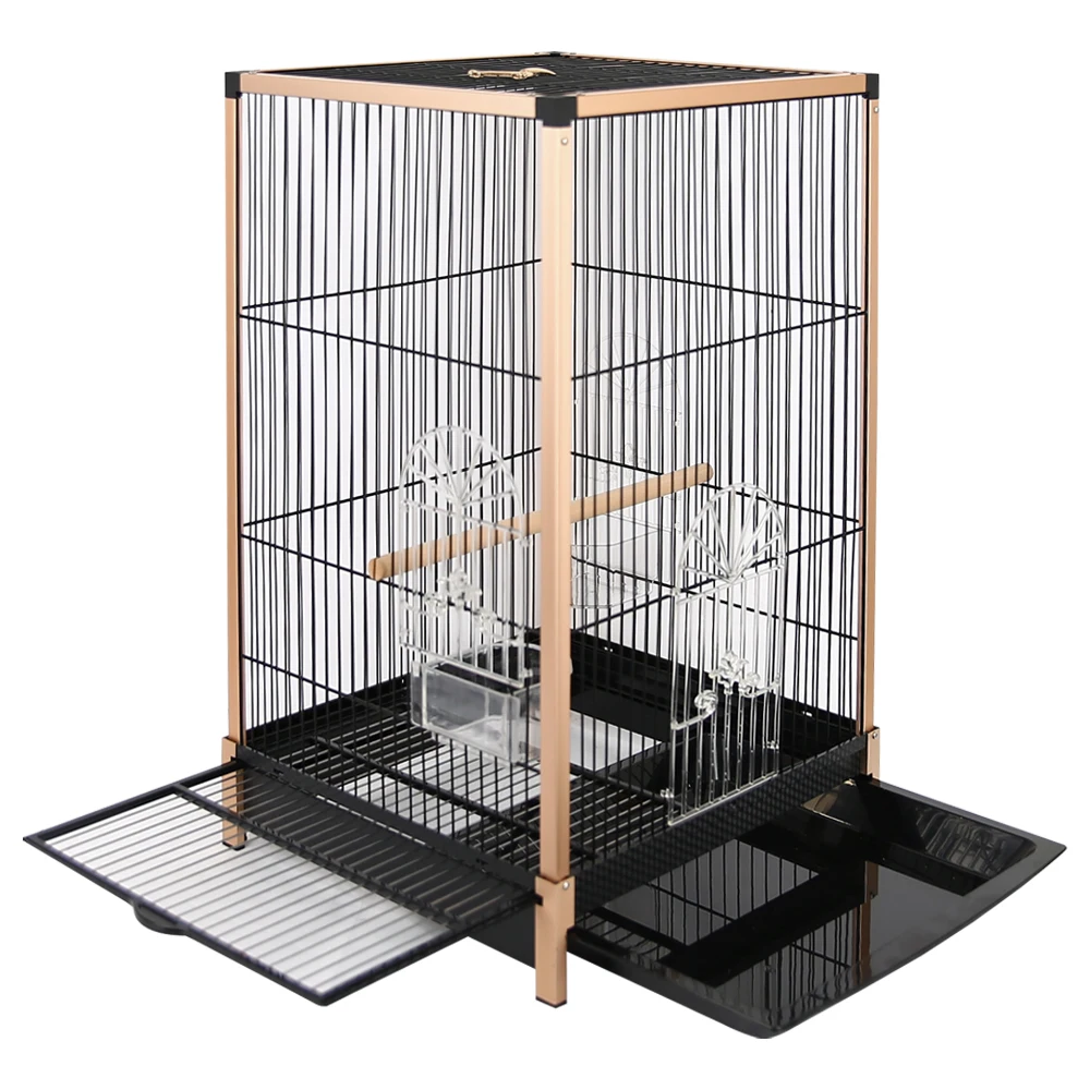 

Factory direct sale wholesale bird cage stainless steel metal pet transportation display cage portable high quality Parrot bird