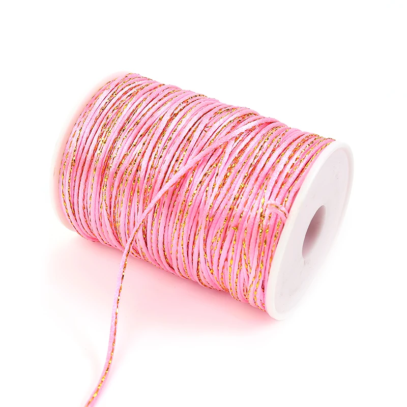 Well knit manual work for craft decoration attracted color rope with golden and silver