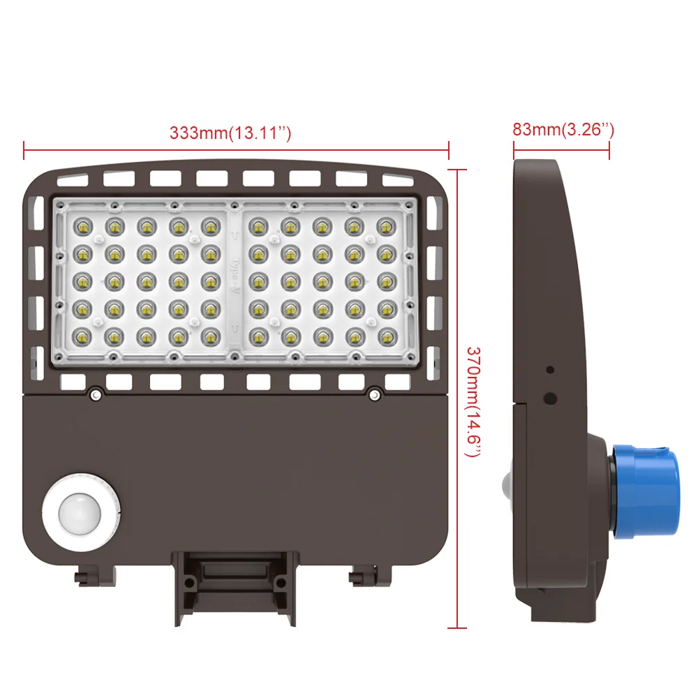 outdoor garage LED Flood Lights for pool area decking area with light pole