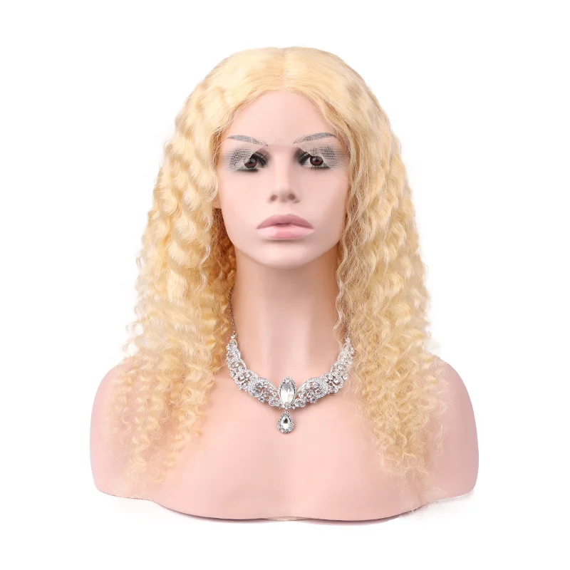 

T Part 13X4 13X6 150% Pre Plucked Transparent Lace Front And Closure Bone Straight Remy Blonde 613 Brazilian Human Hair Wigs