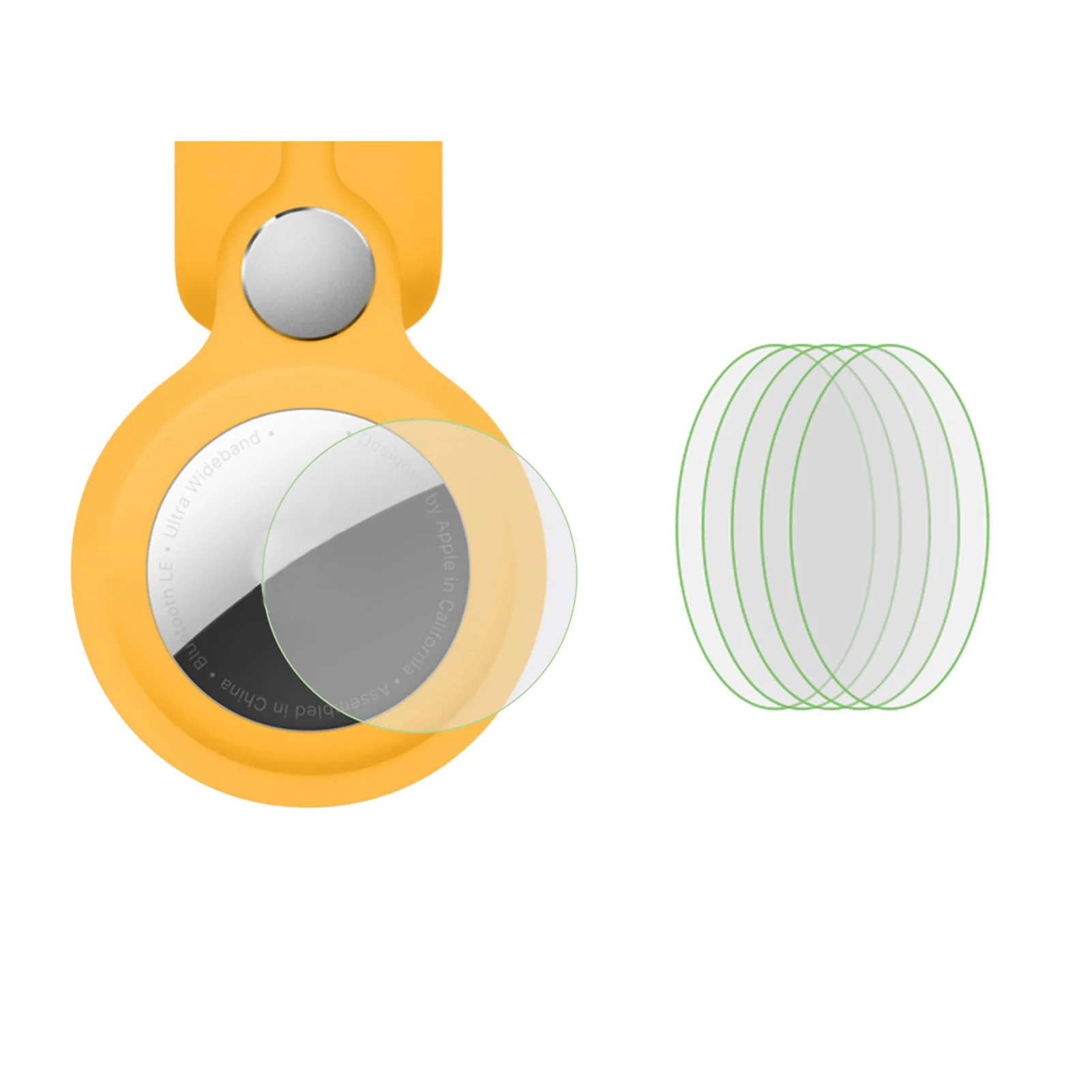 

For Airtag Protective Film HD Transparent Tracker Screen Protector For Airtag