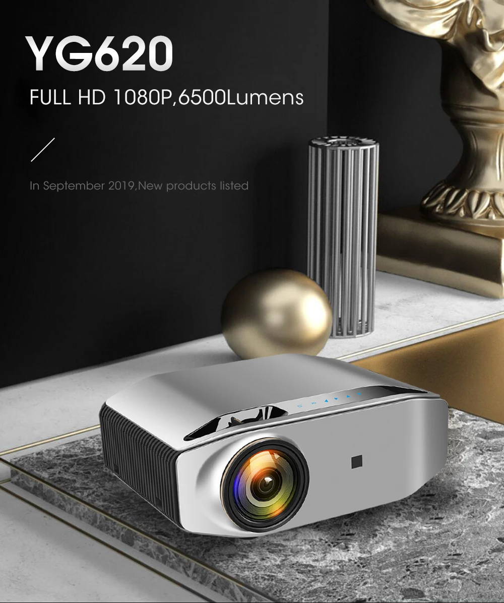 Yg620 Full Hd Led Projector 4k 6500 Lumens 1080p Home Theater Lcd