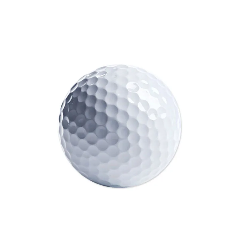 

Wholesale Customize Logo 2 layer Soft Urethane Tournament Golf Ball for golf course, White