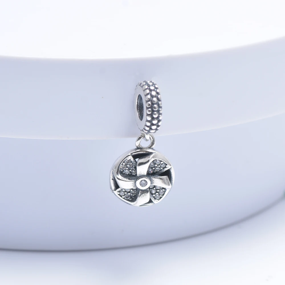 

Hot sale Fashion windmill charms Wholesale sterling 925 silver jewelry good quality Silver bead