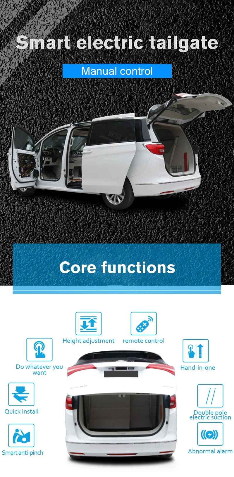 Car Exterior Accessories Automatic Electric Tailgate Power