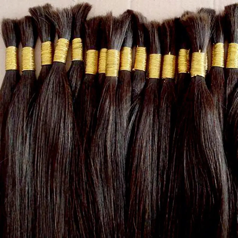 

Wholesale unwefted russian human hair bulk,unwefted bulk virgin hair,100% Unprocessed human virgin remy russian human hair bulk