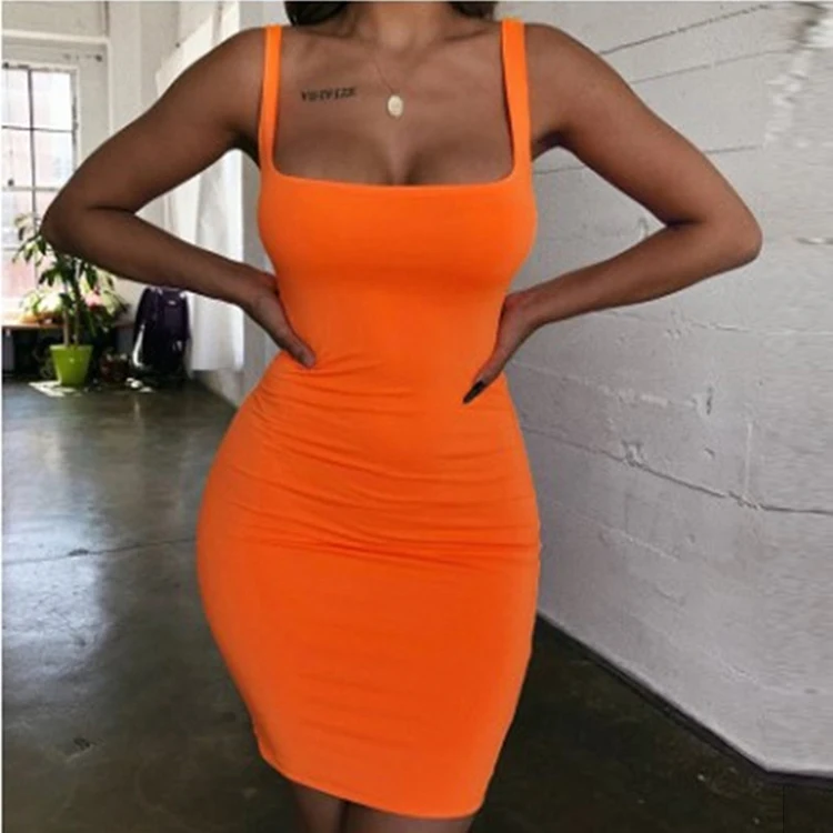 

2021 Spring Summer Casual Dresses Sexy Bodycon Dress Women