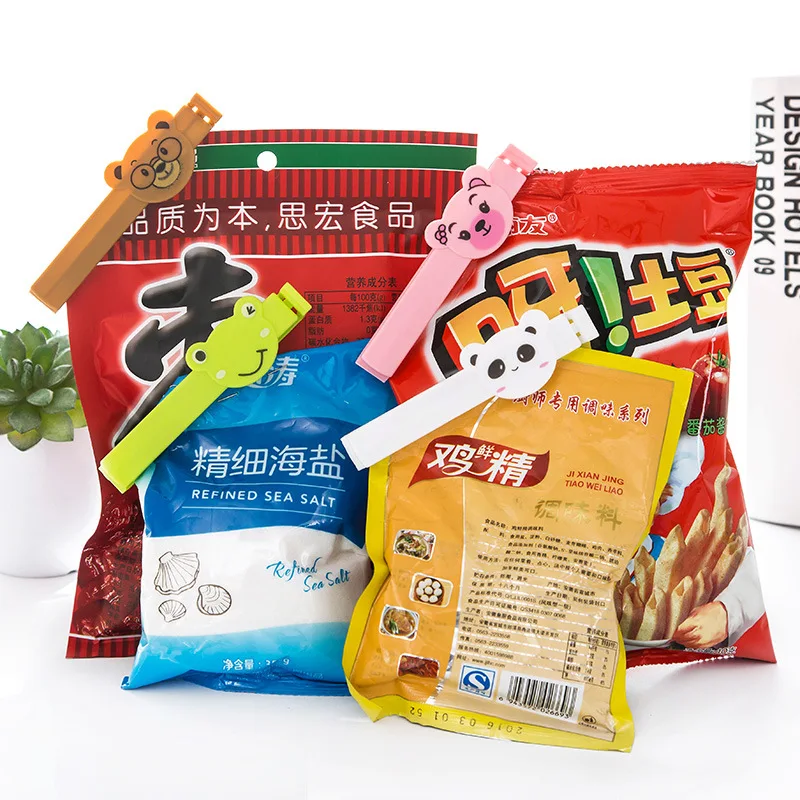 

Food Bag, Snack Sealing Clip Food Moisture Proof And Keeping Clip Animal Sealing Clip, As show