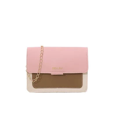 

Fashion Ladies' Hit Color One-Shoulder Diagonal Bag Casual Student Mobile Phone Bag