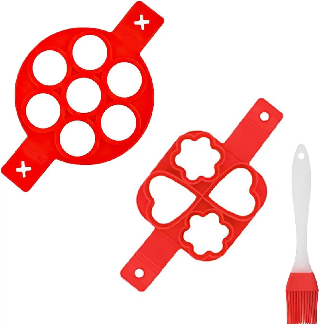 BPA Free Kitchen Gadgets Cooking Tool Silicone Pancake Maker Nonstick square Creative Silicone Pancake Mold for Egg