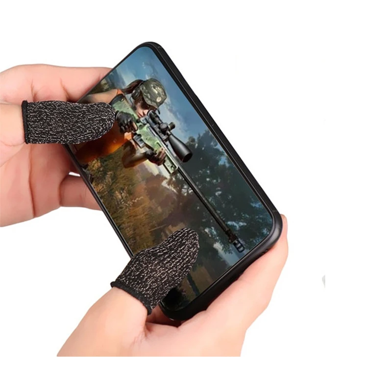 

Touch screen gaming thumbs hot selling finger sleeve for pubg mobile phone gaming finger sleeve