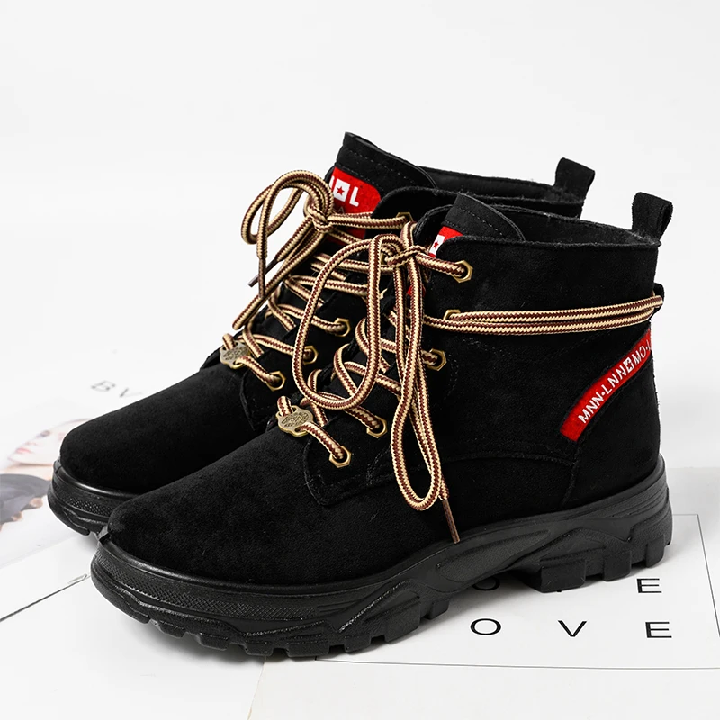

New Snow Boots Female Flat Winter Warm Women's Cotton Shoes