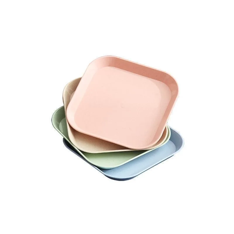 

Japanese-style fruit plate dinner plate dish creative household wheat straw anti-fall dinner plate