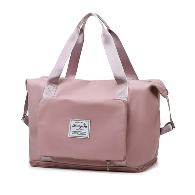 

Portable Dry Wet Separation Oxford Fabric Handbag Waterproof Carry-on Large Capacity Folding Travel Bag
