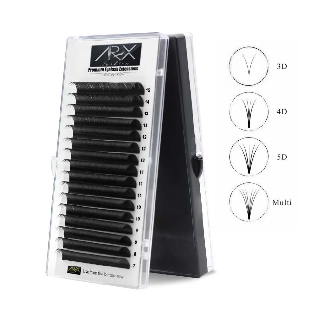 

Private Label Volume Easy Fanning Eyelash Extensions 0.03 0.05 0.07 0.10 Automatic Easy Fans Blooming Lash Extension, Black matt finish
