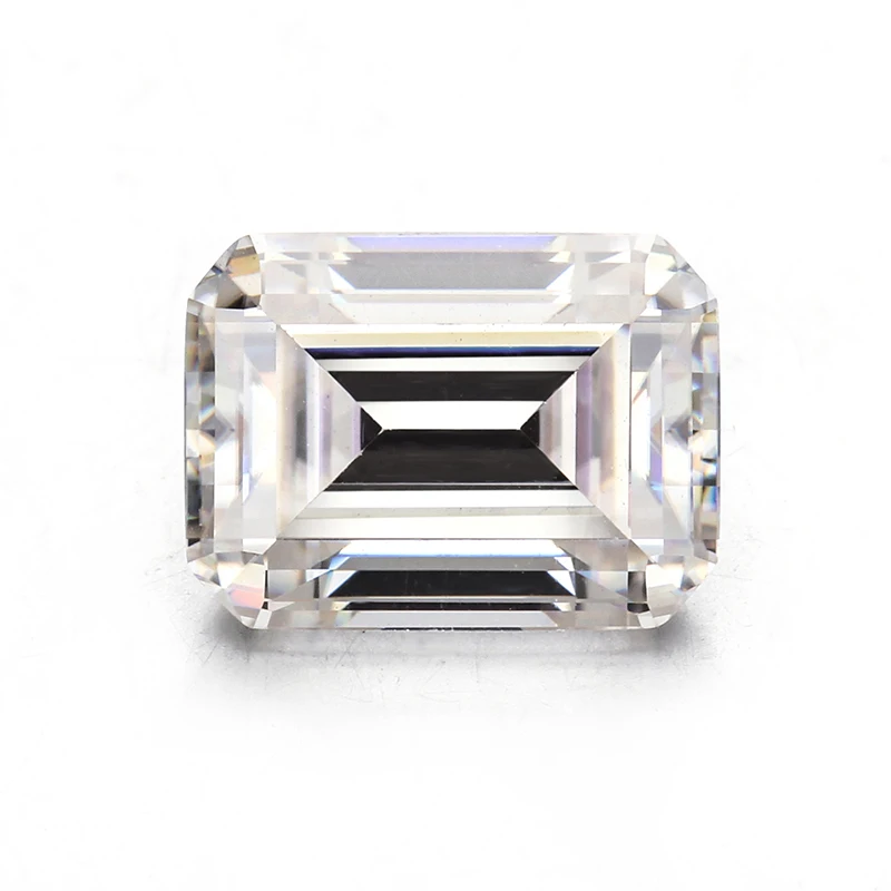 

D E F white color VVS clarity 11x9mm large size emerald cut loose moissanite stones for moissanite ring