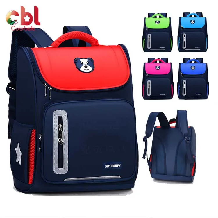 

Custom Logo Fashion Waterproof Shoulder bag Kids Teenager Student School Backpack School Bags For Boys And Girls, 5colors