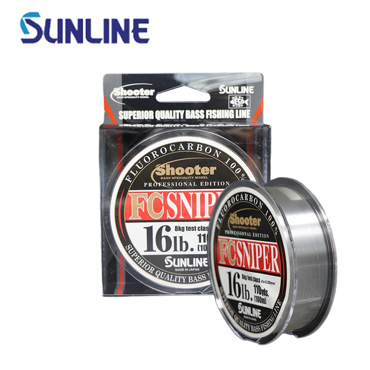 

Sunline Super strong Japan Carbon fiber fishing line factory Japan fluorocarbon monofilament line fishing, Natural transparent color, frosted dark green, gray, green, ochre red