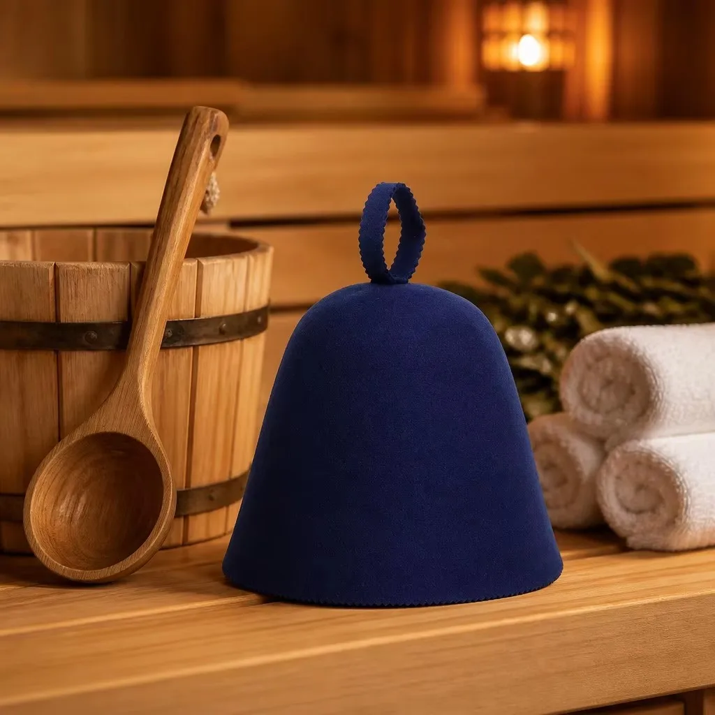 Felt Sauna Hat - Material Detail 100% Merino Wool