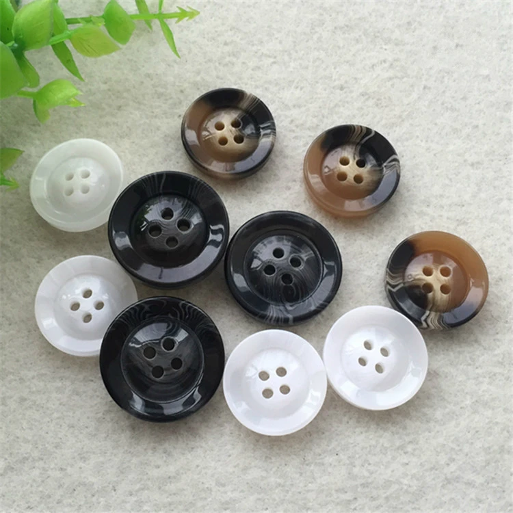 

Mixed Color Custom Resin Coat Sewing Buttons Shirt Plastic Button, Customized different colors for according to demands