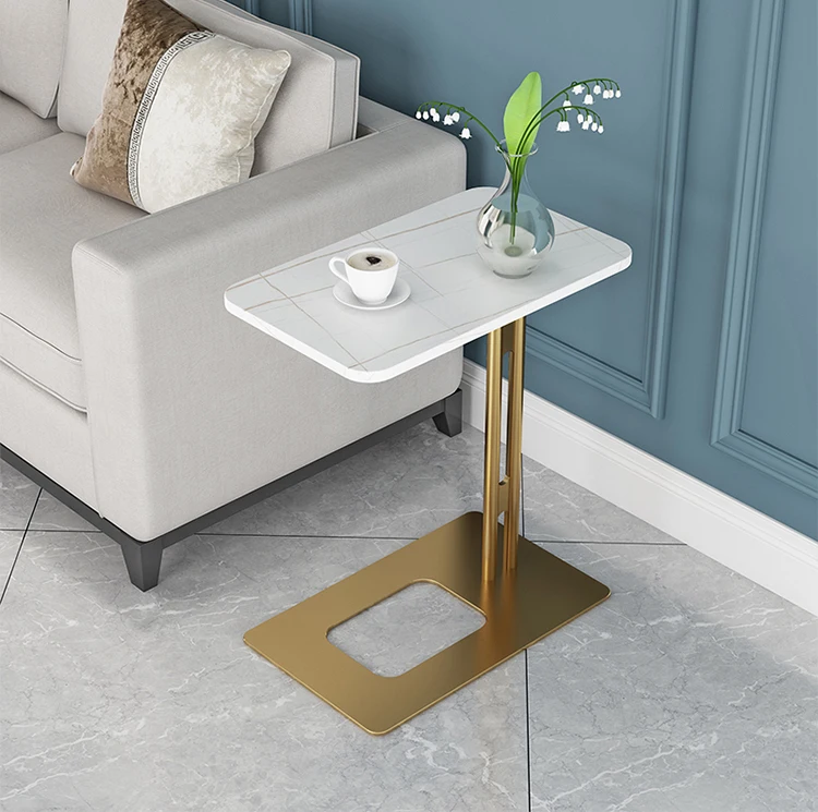 

Small coffee table sofa living room cabinet, luxury corner modern minimalist rock plate small coffee table