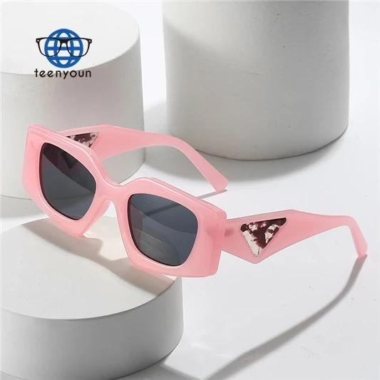 

Teenyoun Fashion Women Shades Vintage Female Top Sun Glasses Colorful Sunglasses 2023 New Jelly Color Eyewear Oculos De Sol