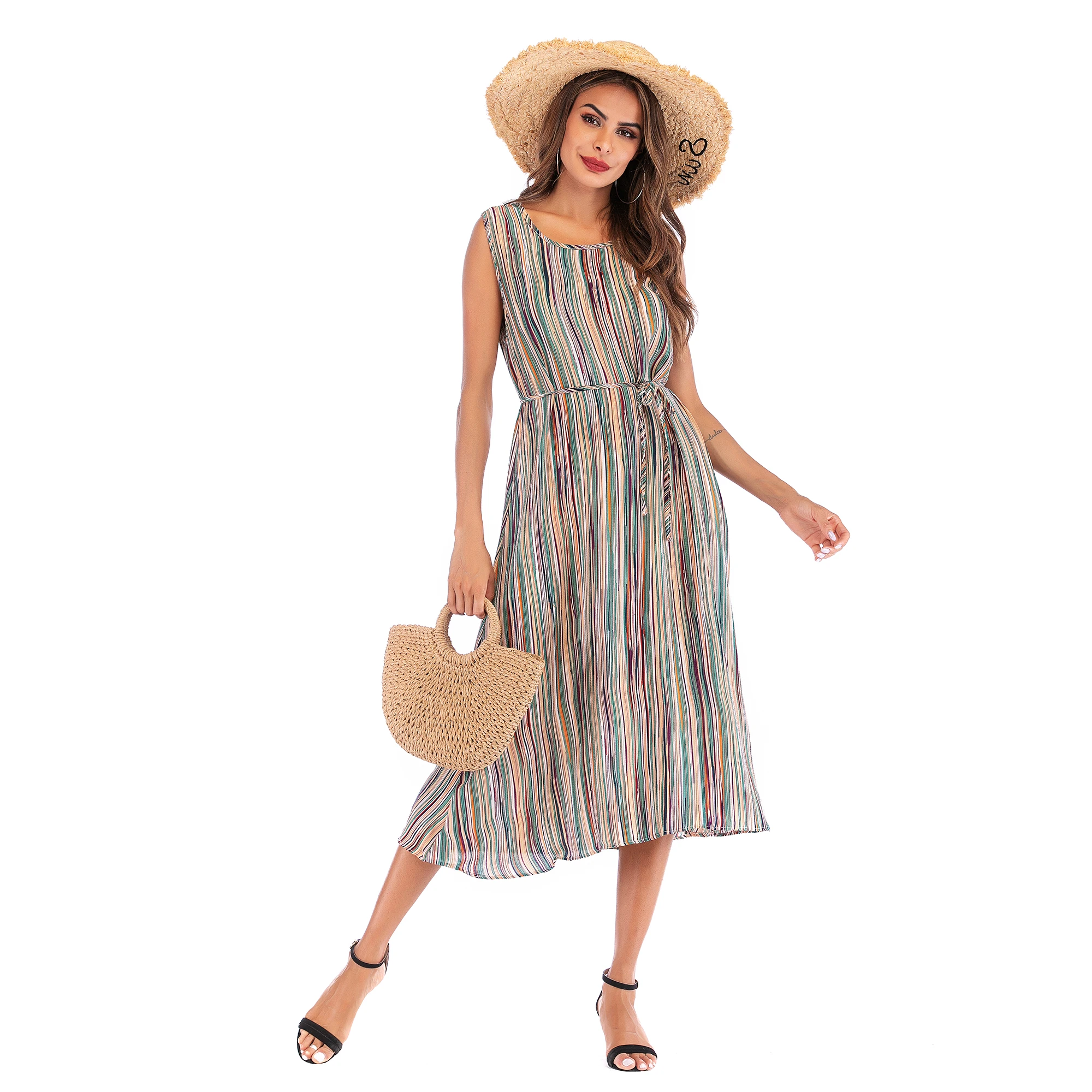 

V-neck Chiffon Floral Tie Dye Plus Size Women Maxi Dress Sexy