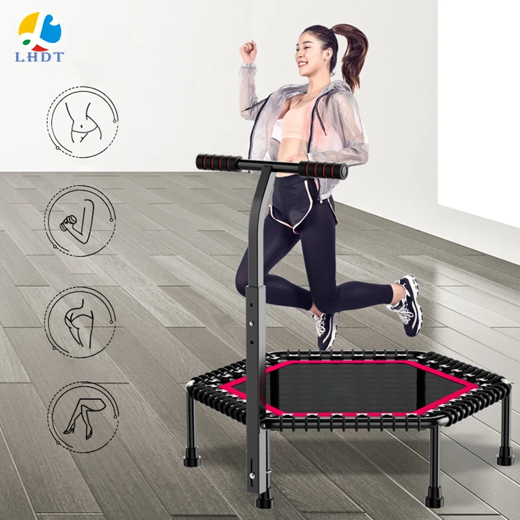 

42 inch Portable Foldable Outdoor Indoor Safely Mini Trampoline Rebounder for Bounce Fit Fitness Workout Gym Exercise, Customized color