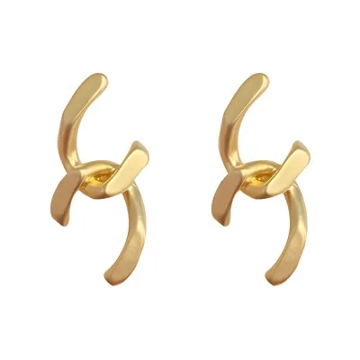 

New Design Gold Plated Jewelry Earring Geometric Stud Earring
