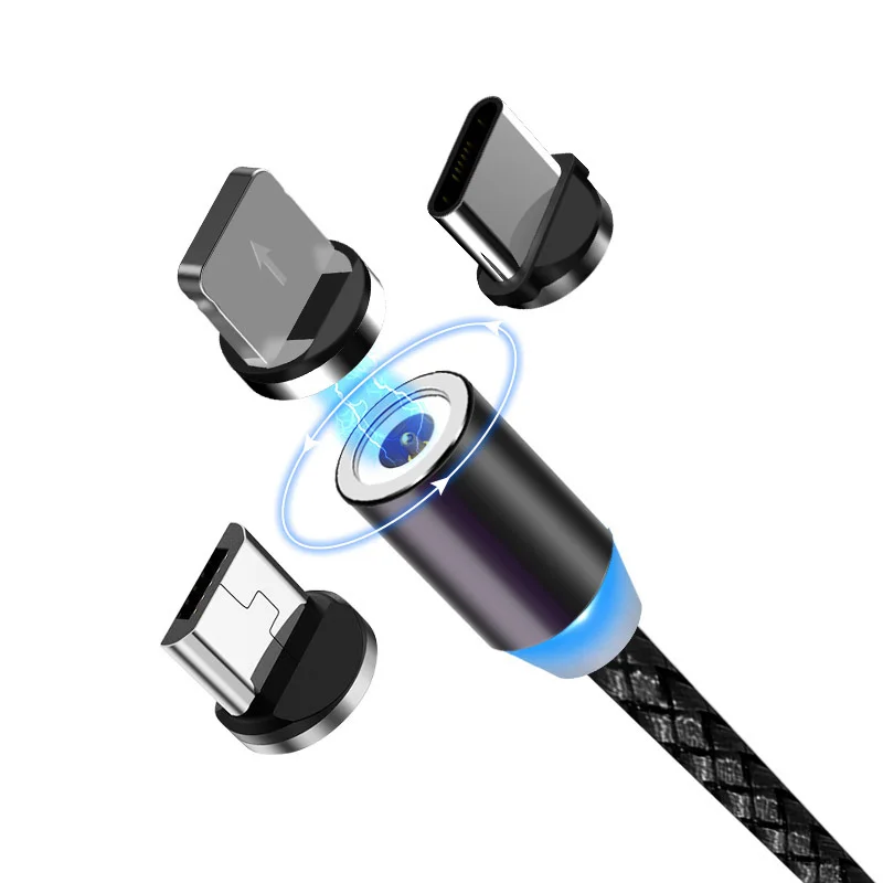 

Free Shipping Wholesale 3 in 1 Magnetic Usb Cable Charging Cable For iPhone cable