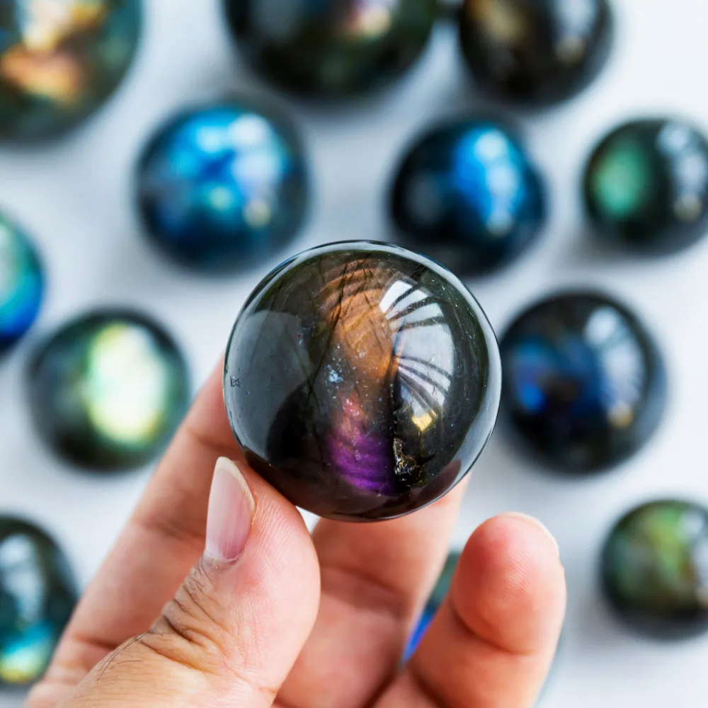 

Wholesale China Crystal Stones Labradorite Sphere Shaped Crystal Ball Crafts