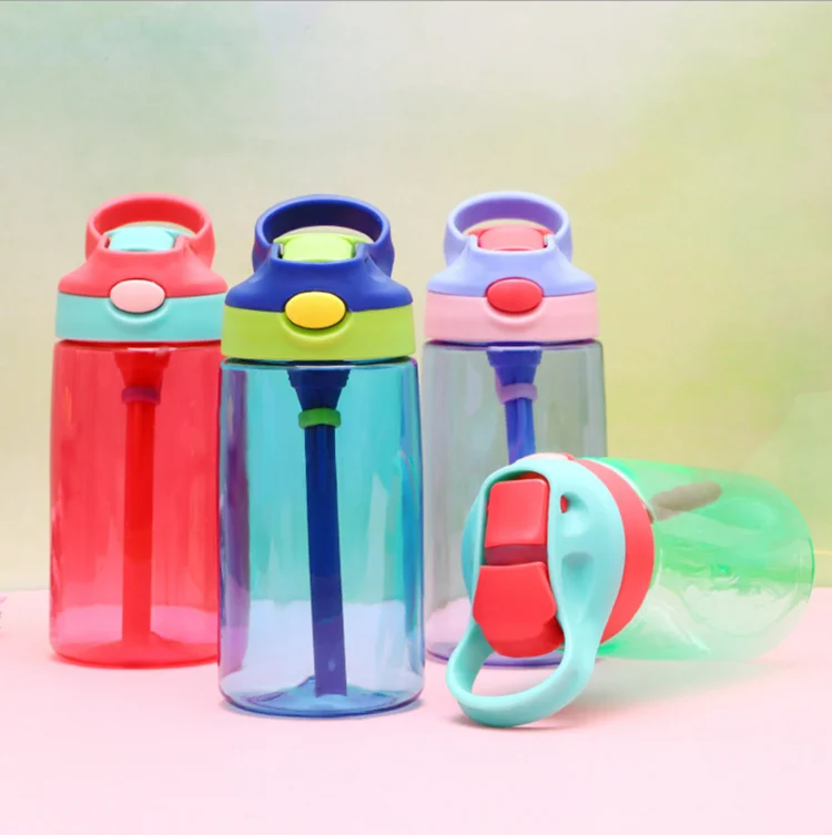 

Fashion printed customized plastic high quality Children Drinking Plastic Water Bottle