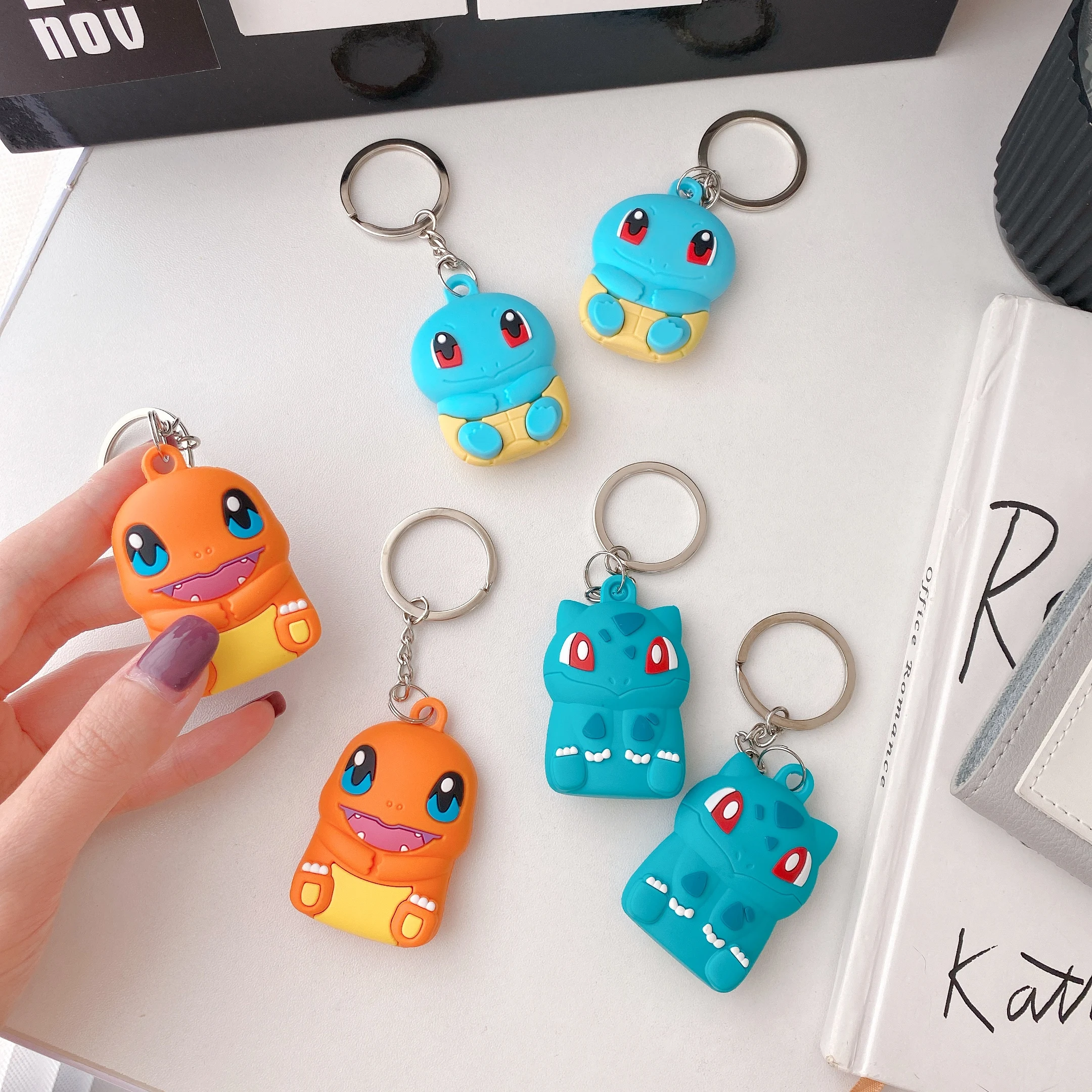 

Anti Lost Luggage Pet Tag 3D Cute Characters Designs Anime Pokmon Charmander Bulbsaur Cover For Airtag Cartoon Protective Case