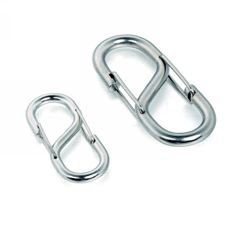 S Biner Stainless Steel Dual Carabiner. S-Biner Slidelock hook