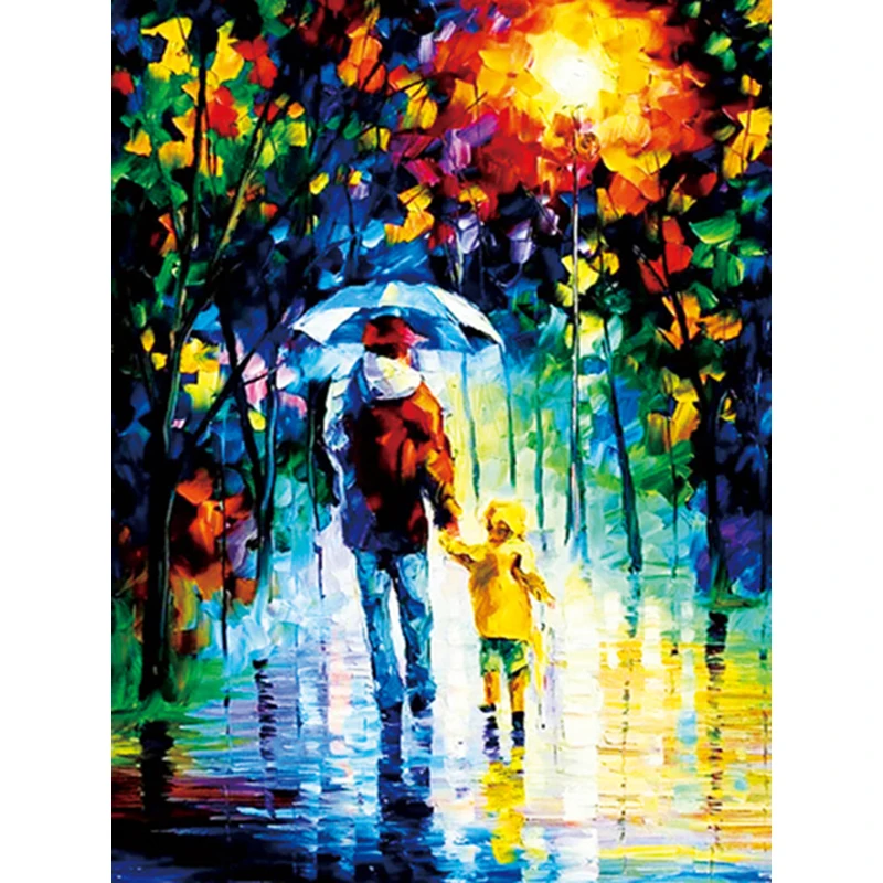 

DIY Diamond Painting Summer Evening Landscape Embroidery Cross Stitch 5D Rhinestone Mosaic Picture Home Decor