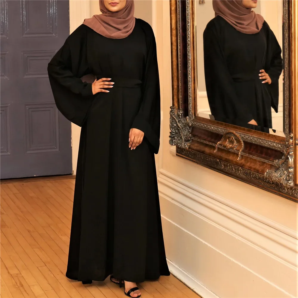 

Wholesale New Arabic Dubai Religious High Quality Cotton Jersey Dresses Abaya For Muslim Women