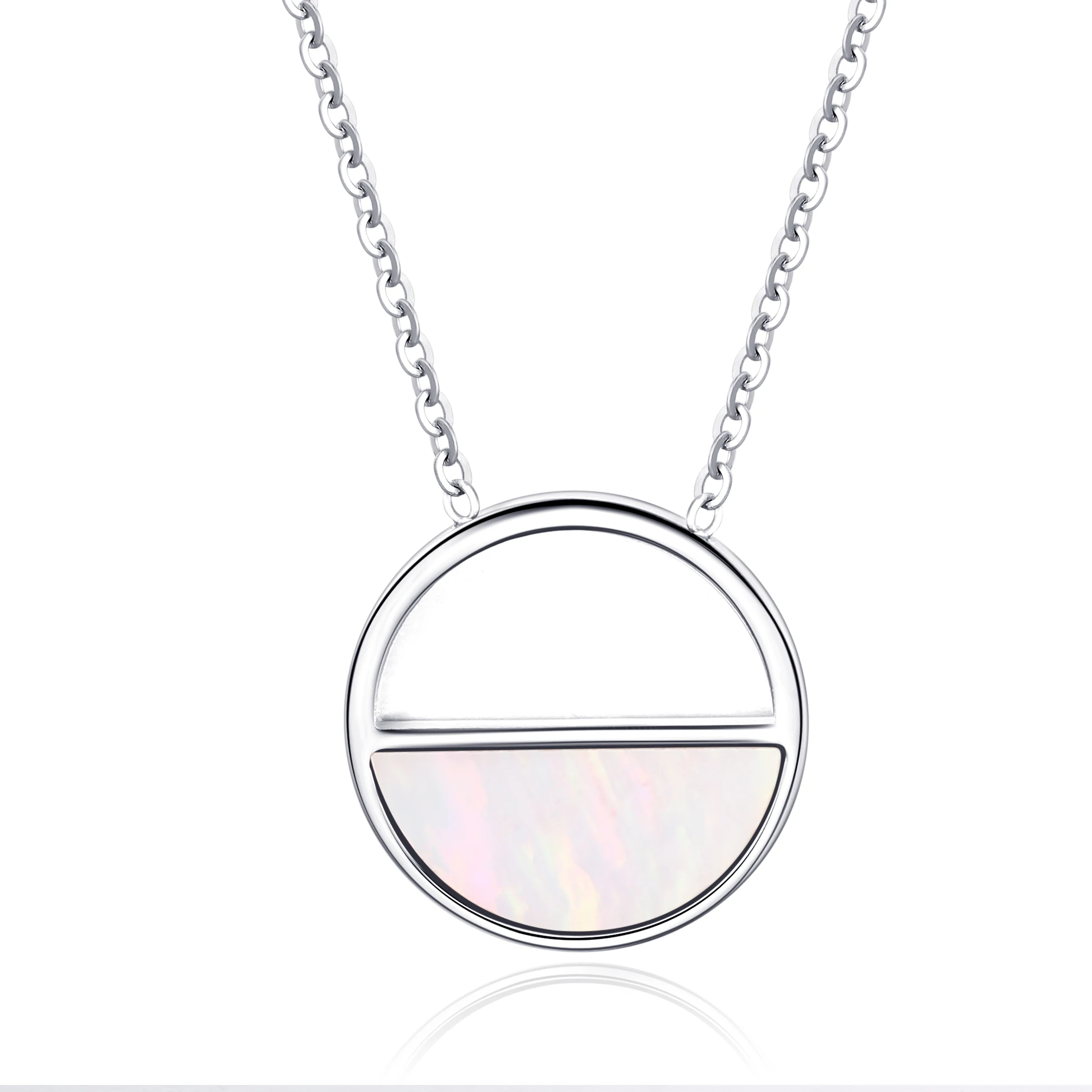 2019 hot selling vacuum plated stainless steel jewellery custom designs modern stylish sea shell pendant women necklace jewelry