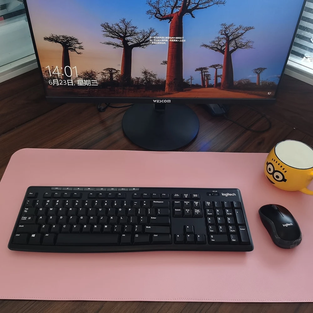 

60*120*0.2cm dual-sided design ultra thin pvc waterproof mouse pad for office