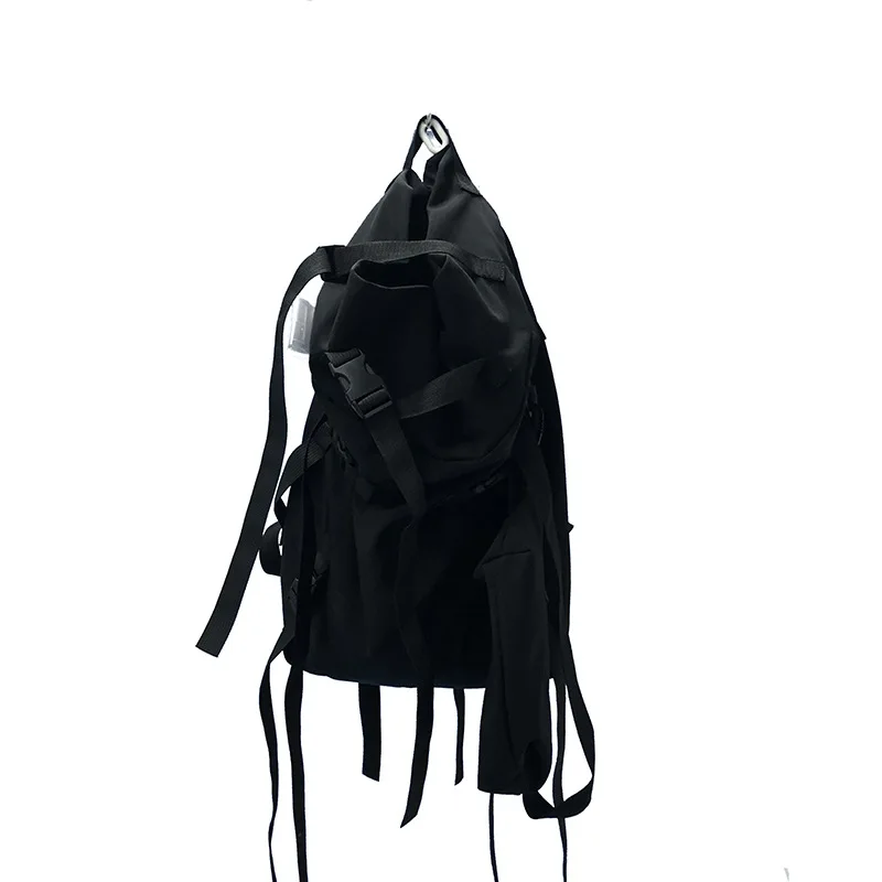 

South Korea's new trendy brand backpack dark outdoor street bucket bag backpack riding motorcycle bag