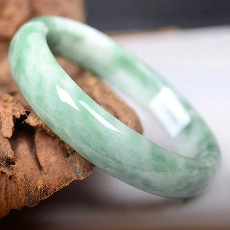 

2021 high quality natural stone bracelet green jade bangle bracelet for women wholesale, As pictures