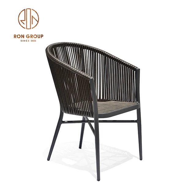 aluminium bamboo rattan chair outdoors
