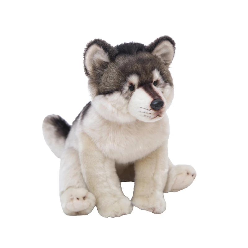 realistic wolf plush